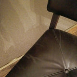 Classic Modern Mid century Style Leather Wide Chair