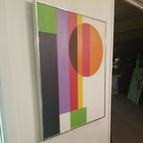 Mid century Modern Abstract painting Colors