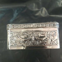 Antique Carved Silver Box Made In Germany