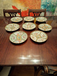 Antique Chinese Porcelain Collection Of Eight 200 Years Old Plates