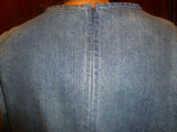 Michael Kors Lady's Denim 100% Cotton Size Small Top - Diamonds Sapphires Rubies Emeralds