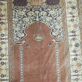 Matching Pair of Antique Velvet Mosque Curtain 4' 0" x 10' 9" Great Condition