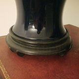 Vintage Pair Of Chinese Cobalt Blue Lamps