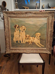 Antique Painting Dog American Masterpiece