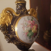 Antique Porcelain 18th Jeweled Sevres Bronze