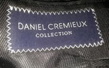 Daniel Cremieux Suit Size 38 100% Wool Gray Inseam 30 with Loro Piana Fabric - Diamonds Sapphires Rubies Emeralds