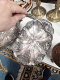Vintage Pair Of Silver Plated Fruit Dishs With Handles Perfect Condition