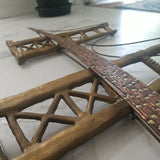 Mid century Modern Designer Bijan Wall Sculpture Bridge