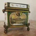 Antique Moser Bohemian Glass Jewel Box