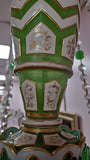 Osler Green Overlay Chandelier