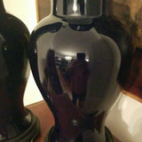 Vintage Pair Of Chinese Cobalt Blue Lamps