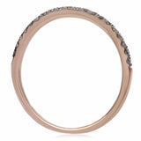 Gorgeous 14K Rose Gold with Choclatey Champagne Diamonds 0.15 Ct. Size 6.5 - Diamonds Sapphires Rubies Emeralds