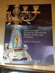 Christie's New York auction catalog 19th century furniture sculpture & ceramics - Diamonds Sapphires Rubies Emeralds