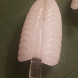 Pair of Mid Century Modern Vintage Italian Crystal Art Glass Sconces