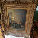 Antique Museum Quality Signed Painting of Mother  and Child