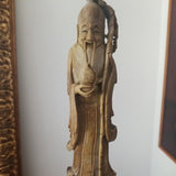 Antique Chinese Carved Lamp