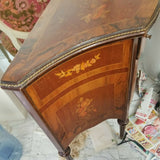 Wooden Irregularly Shaped Wooden  Commode