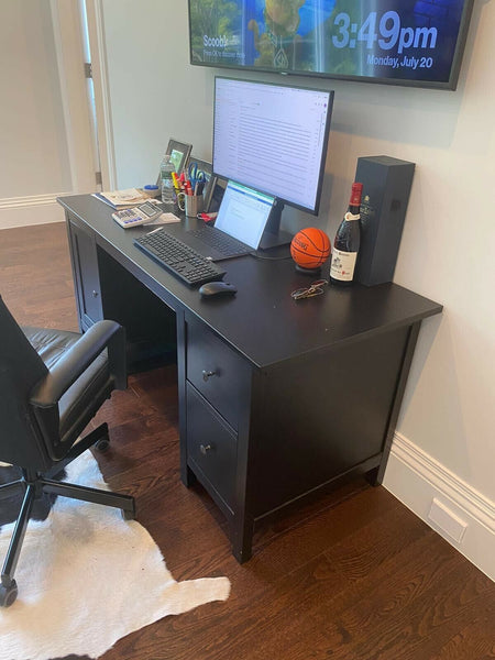 Ikea Black Desk in Fair Condition