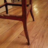 Mid Century Modern Original Paint Decorated Tall Metal Artist Stool #92258