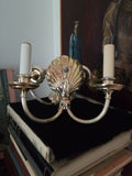 Pair of Mid century Modern Hollywood Glamor Shell Sconces