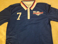 Steve Zungul New York Arrows Long Sleeve Soccer Jersey, Size XXL