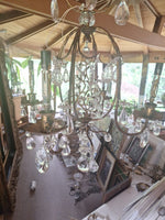 Antique French Bagues Rock Crystal Chandelier