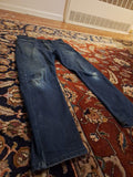 Levis 502 Jeans Blue 32 X 30 RIGHT BACK POCKET DAMAGED BY CELL PHONE!
