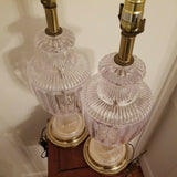 Pair of Baccarat 1960's Lamps