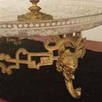 Antique Bohemian Glass Gilt Bronze Moser Centerpiece