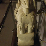 antique chinese foo dogs pair of porcelain Lamps