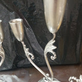 Pair of Pure Silver Candelabra 3