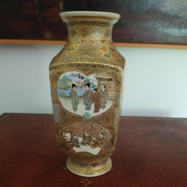 19th century Meiji Satsuma Porcelain Gold