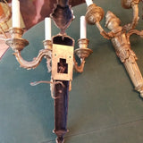 Pair Of Louis XV French Bronze Sconces