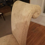 Designer Upholstered Tall Back Parlor Chair