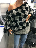 Women's Reversible Fur Garment, Off the Shoulder, Made in Israel