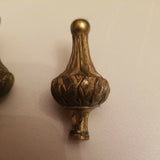 Rare Set of Antique Gilt Bronze Finials