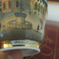 Antique Austrian Architectural Porcelain Cup