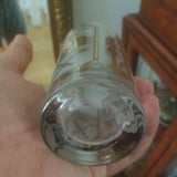 Mid Century Modern Hollywood regency Set 8 Gold Drinking Glasses