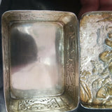 Antique Carved Silver Box Made In Germany