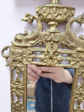 Antique Brass Mirror Hand Made