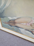 Mid Century Modern Vintage Pin Up Art Nude Painting #912008