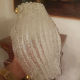 Mid Century Modern Style Deco Crystal Pair of Sconces
