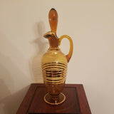 Mid Century Modern Art Glass Vintage Italian Ewer