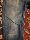 Levis 502 Jeans Blue 32 X 30 RIGHT BACK POCKET DAMAGED BY CELL PHONE!