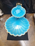 Double Plated Candy Dish Made In Italy One Plate Is 10" The Other Is 5.5"