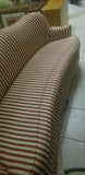Kidney Shaped Sofa Good Condition with Designer Fabric