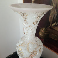 Antique Baccarat Gold Opaline Vase