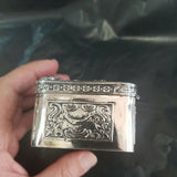 Antique Carved Silver Box Made In Germany