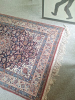 1970's All Wool Hand Knotted Oriental Rug 3' X 5' Very Fine Knots