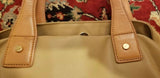 Tory Burch Large Tote Beige and Red - Diamonds Sapphires Rubies Emeralds